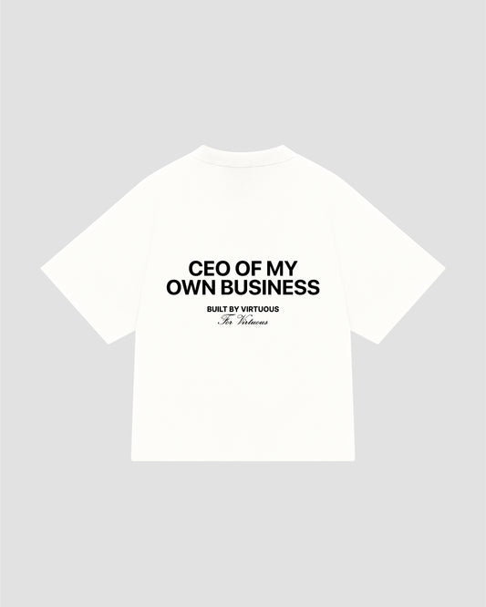 CEO OF MOB TEE - WHITE